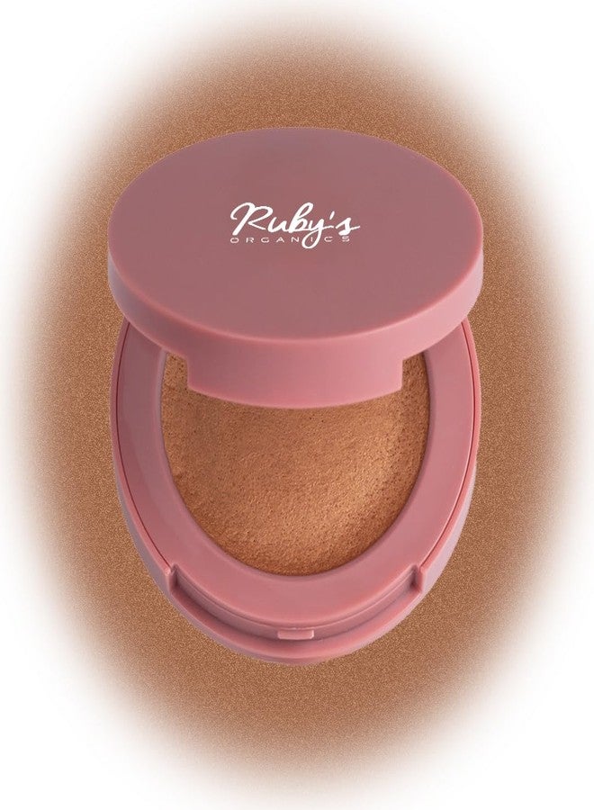 روبيز أورجانيك مُضيء البشرة الناعم من روبيز أورجانيكس - مُضيء كريمي للخدود، لمسة نهائية مُشرقة، مكياج للوجه - غني بمضادات الأكسدة والفيتامينات، خالٍ من المواد الكيميائية، 4.8 غرام - برونزي - Image 1