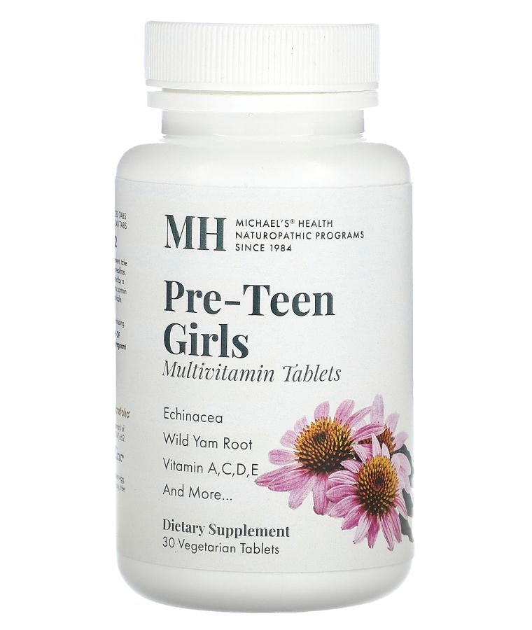 MICHAEL'S Pre-Teen Girls Multivitamin 30 Vegetarian Tablets