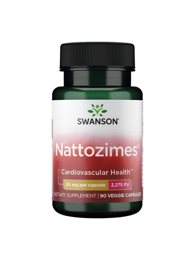 Swanson Nattozimes 65 Milligrams/2275 Fu 90 Veg Capsules Enzyme - Image 1