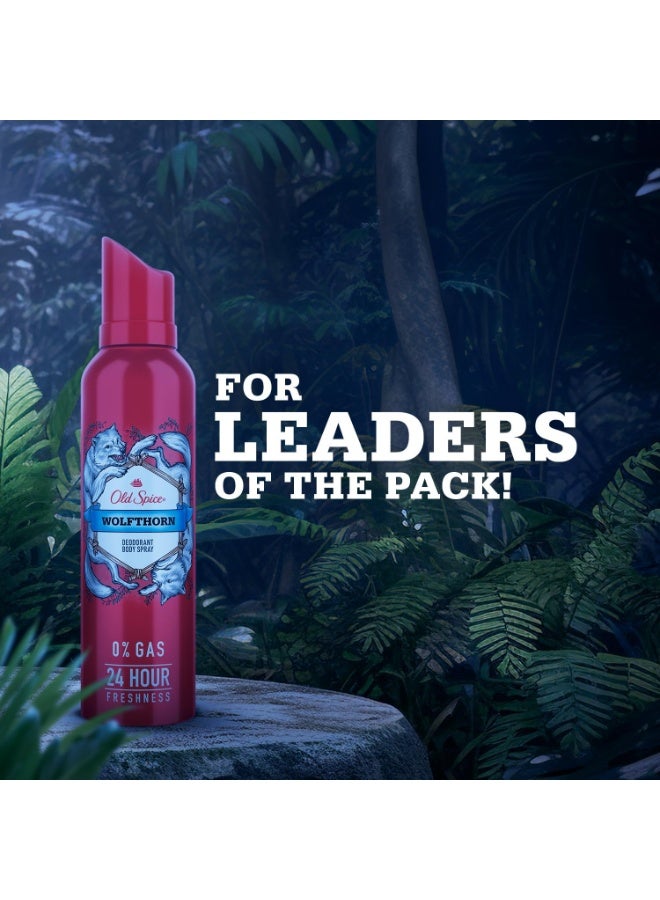 أولد سبايس بخاخ مزيل عرق أولد سبايس للرجال - وولف ثورن (Wolfthorn) - رائحة برية وجذابة - 140 مل - Image 3