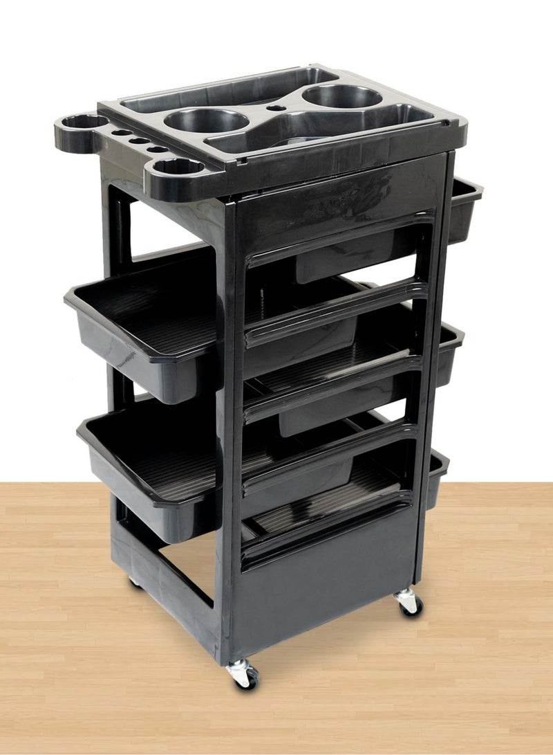 ميشيدا عربة ترولي لتصفيف الشعر في صالون التجميل 5 أدراج - Image 4