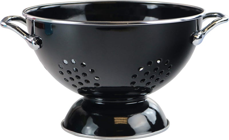 Reston Lloyd Calypso Basics By Reston Lloyd Powder Coated Enameled Colander  1.5 Quart  Black - Image 1