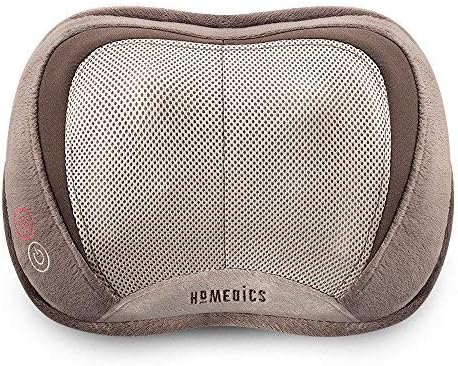 HoMedics وسادة تدليك هو ميدكس للظهر والرقبة محمولة شياتسو لجميع الجسم مع حرارة تستهدف الجزء العلوي والسفلي من الظهر والرقبة والكتفين خفيفة الوزن للسفر - Image 4