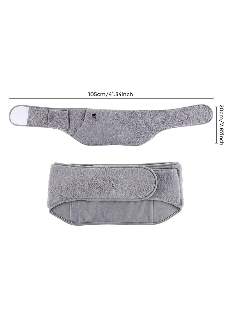 general USB Powered Heating Belt Heating Pad with Hand Pockets Electric Heated Waist Belt for Period Cramps Body Pain Three-Tier Temperature Control - Image 2