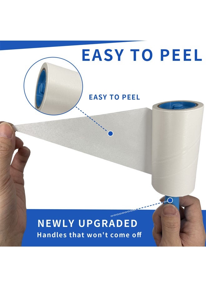 Lint Roller Set Pet Hair Roller for Dogs Professional Lint Remover Ultra-Sticky Sheets - Image 5