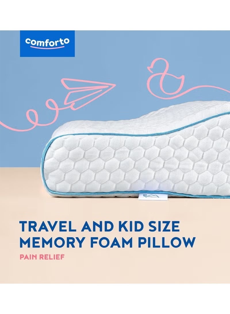 Comforto Child and Travel Memory Foam Pillow 50x30x11-8 cm Bundle Pack of 2 - Image 3