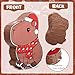 Sonwyoung Christmas Capybara Piata for Kids Birthday Party 157 x 10 x 28 Inches Santa Hat Animal Piata with Bat Blindfold and Confetti for Baby Shower Photo Props Decoration - Image 4