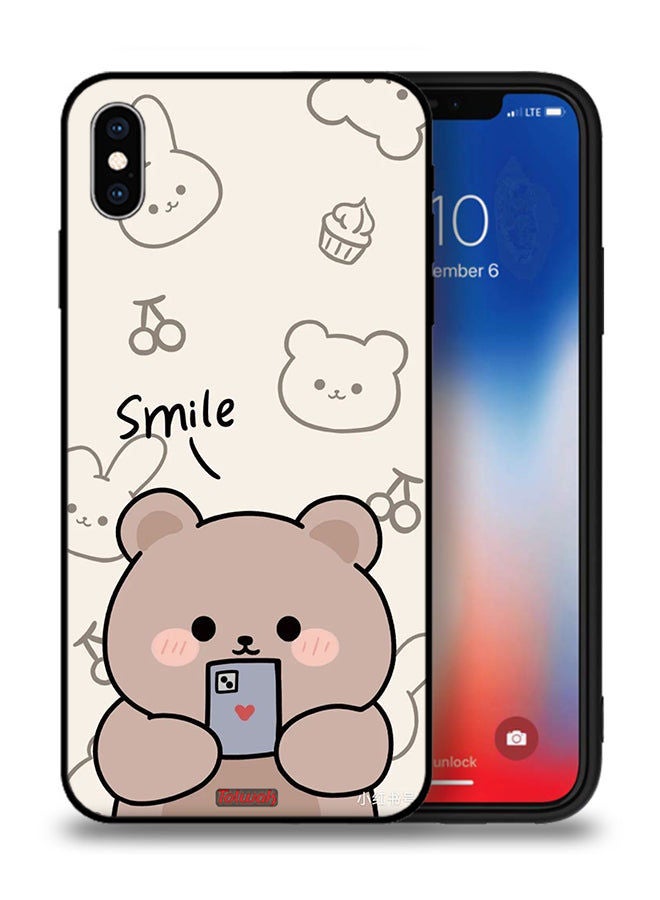 Tolwak Apple iPhone XS Protective Case Smile Bear Art - Image 1