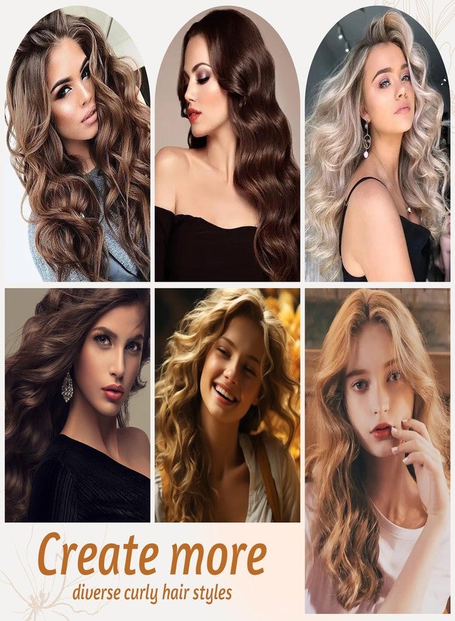 xnicx 9pcs Ceramic Ionic Thermal Hair Rollers,Self-Grip Hair Roller Set Hair Curlers,Rollers Hair Curlers to Sleep In for Hair Blowout Look,Salon Quality for Long Short Hair(Brown Pink White) - Image 5