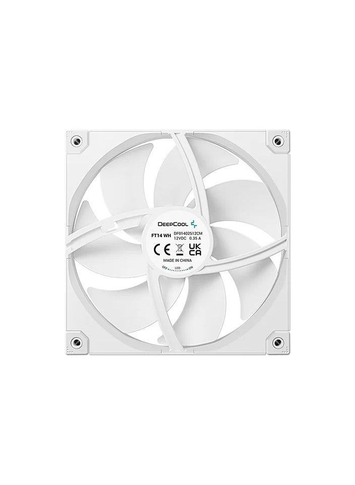 DEEPCOOL Deepcool FT14 140mm White Single Fan  - Image 3