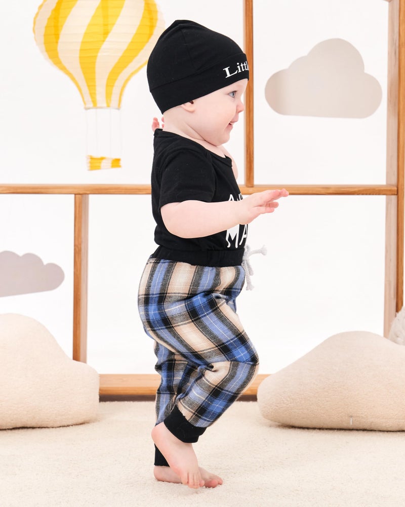Renotemy Newborn Baby Boy Clothes Infant Boy Outfits Romper Newborn Outfits Clothing Summer Spring Baby Boy Clothes 0-3 Months Plaid - Image 4