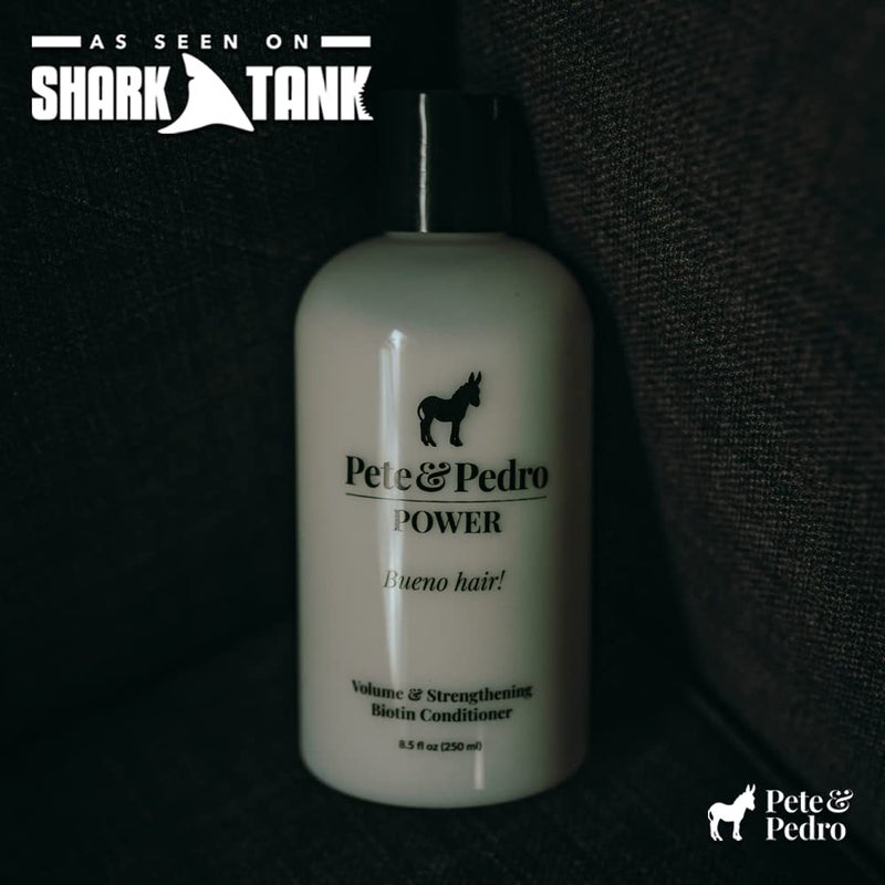 Pete & Pedro POWER CONDITIONER - Volume & Strengthening Biotin Daily Conditioner For Men With Fine or Thinning Hair | All Hair Types, Helps Make Fuller, Thicker, & Healthier | Shark Tank, 8.5 oz. - Image 4