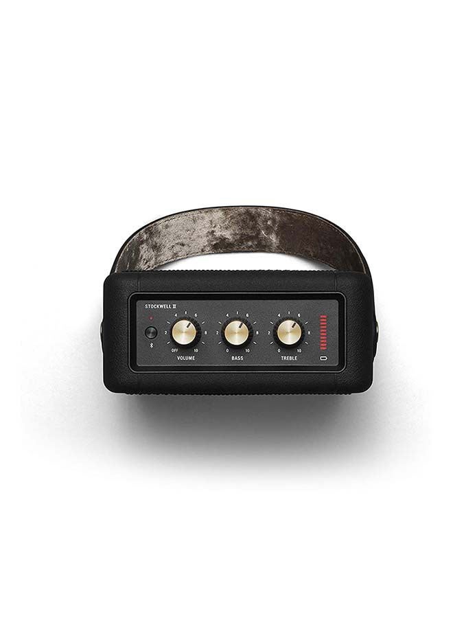 Marshall Stockwell II Wireless Portable Bluetooth 20+ Hours 20W Speaker Black/Brass - Image 3