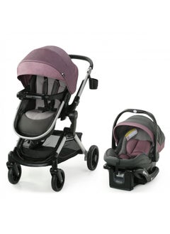 Modes Nest Travel System, Includes Baby Stroller With Height Adjustable Reversible Seat, Pram Mode, Lightweight Aluminum Frame And Snugride 35 Lite Elite Infant Car Seat, Norah