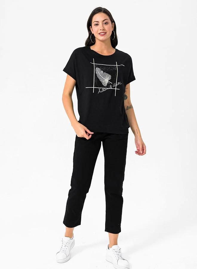FELIX HARDY Crew Neck Basic Tshirt