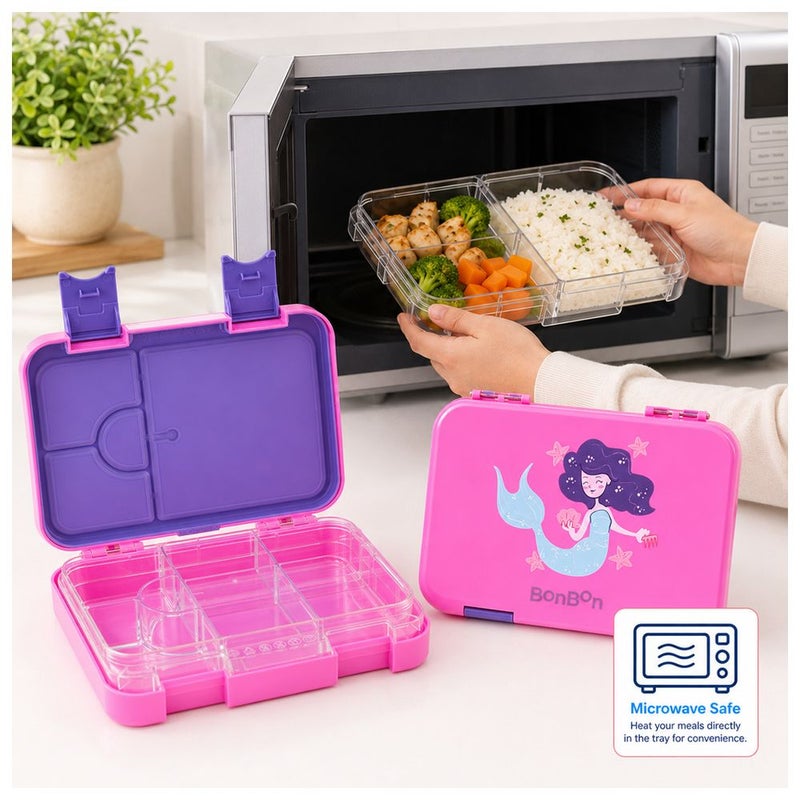 BonBon - 4-6 Compartment Lunchbox - Mermaid - Image 4