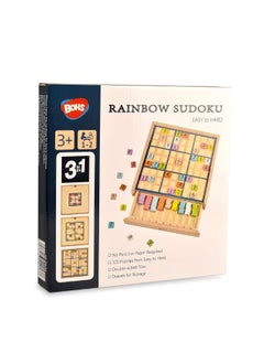 BOHS Wooden Rainbow Sudoku  3 in 1 Easy to Hard  with Book of 320 Sudoku Puzzles  Desktop Brain Teaser Game Toys - pzsku/ZAD0F45C7CFEE703944C5Z/45/_/1729417169/f70a46a0-fa13-471c-ae40-5807ba628956