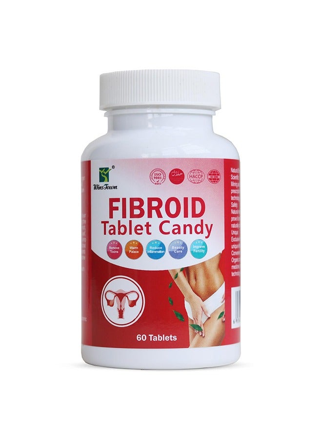 Wins Town Fibroid Tablet Candy, 1000 mg Nutritional Supplement Sugar Tablet for Women, Naturally Helps in Shrinking Fibroids and Ovarian Cysts, 60 Tablets - Image 1