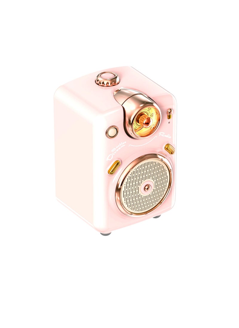 Divoom Fairy OK Retro Mini Karaoke Bluetooth Speaker Portable Bluetooth Speaker Pink  - Image 2
