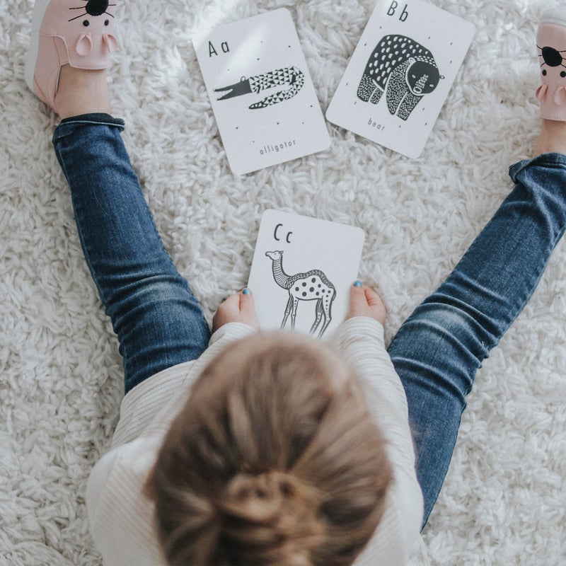 Wee Gallery Educational Flashcards For Babies  Black And White Animal Alphabet Learning Cards  Double Sided  Ideal For Visual Stimulation  Cognitive Development In Babies And Toddlers - Image 3