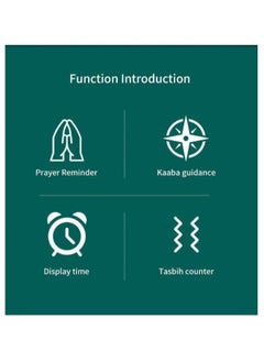 BSTWSH 18mm Zikr Ring Arabic Smart Tasbih Ring Muslim Prayer Prayer timing reminder Tasbih Counter Smart Ring Wearable Technology  Vibration Reminder Exclusive IQIBLA App and 5 Daily Prayer Reminders  - Image 2