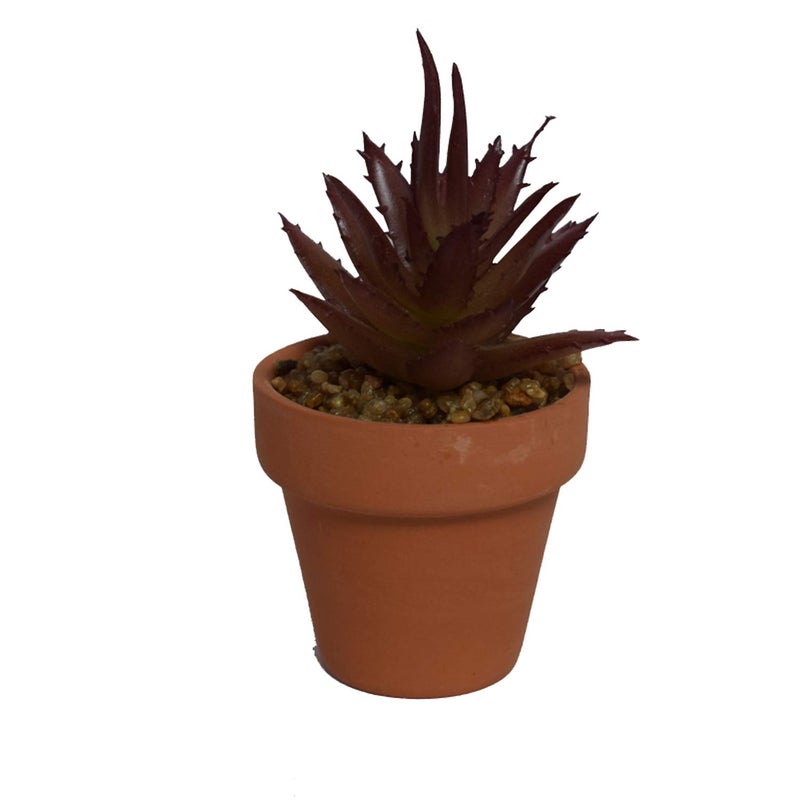 NYRWANA Artificial Succulents Plant Small Potted Succulent Plants Desk Furnishings 6pc - Image 3