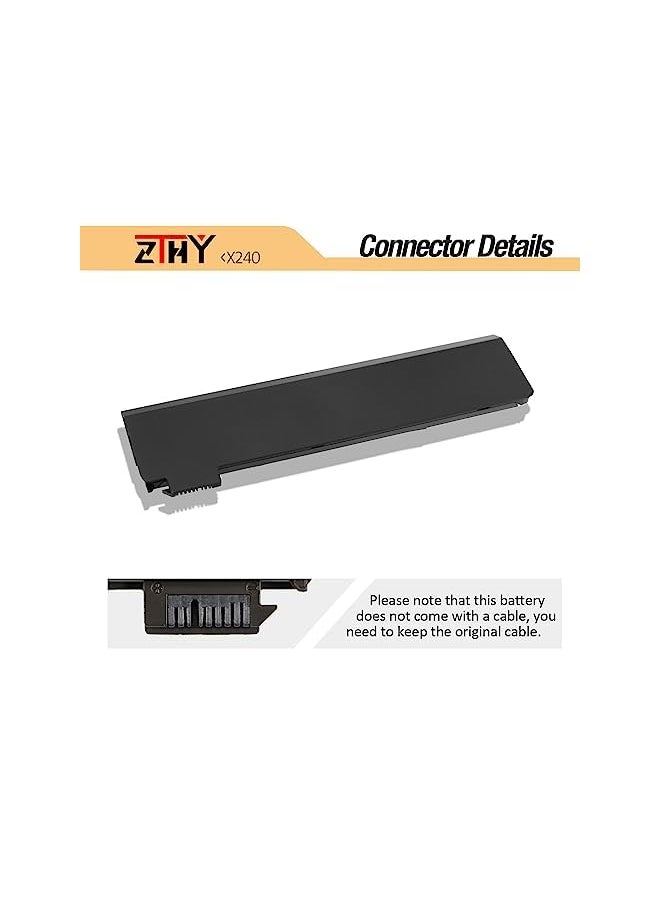 ZTHY - 48Wh 68+ Laptop Battery Replacement For Lenovo Thinkpad X240 X250 X260 X270 W550 W550S L450 L460 L470 P50S T440 T440S T450 T450S T460 T460P T470P T550 T560 45N1124 45N1125 45N1128 45N1129 45N1130 - Image 1