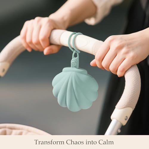 CLYMENE Silicone Pacifier Holder Case, Newborn Paci Holder for Diaper Bag & Stroller, Blossom - Image 4
