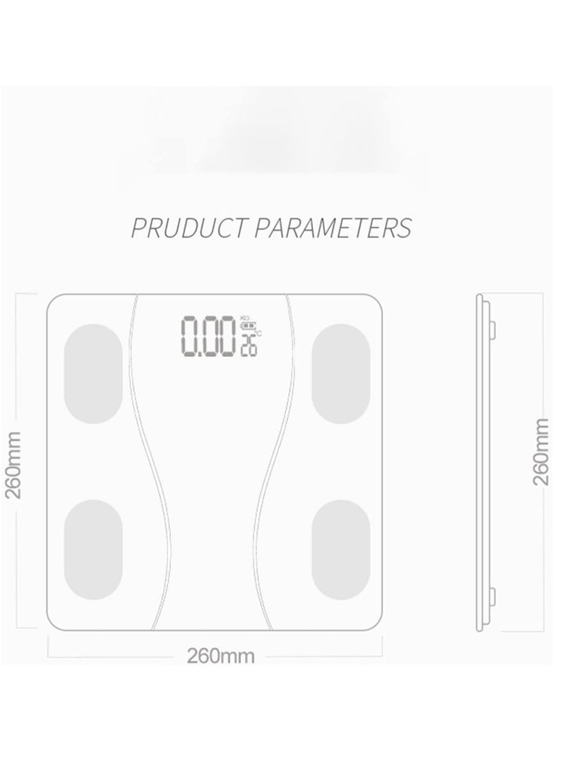 Gulf Trend Intelligent Body Fat & BMI Scales | Digital Weight Scale with Household Body Composition Analyzer | Bluetooth Connectivity & Smartphone App Integration | Accurate Measurement for Weight, Body Fat, Muscle, and More - Image 4