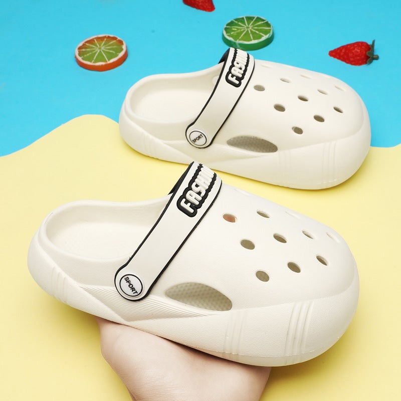 Baotou Children'S Slippers Summer Boys And Girls Sandals And Slippers Girls Garden Shoes Children Baby Hole Shoes Men - Image 2