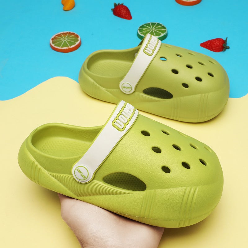 Baotou Children'S Slippers Summer Boys And Girls Sandals And Slippers Girls Garden Shoes Children Baby Hole Shoes Men - Image 4