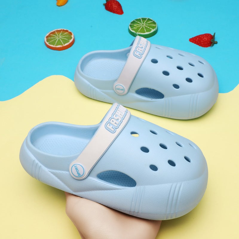 Baotou Children'S Slippers Summer Boys And Girls Sandals And Slippers Girls Garden Shoes Children Baby Hole Shoes Men - Image 3