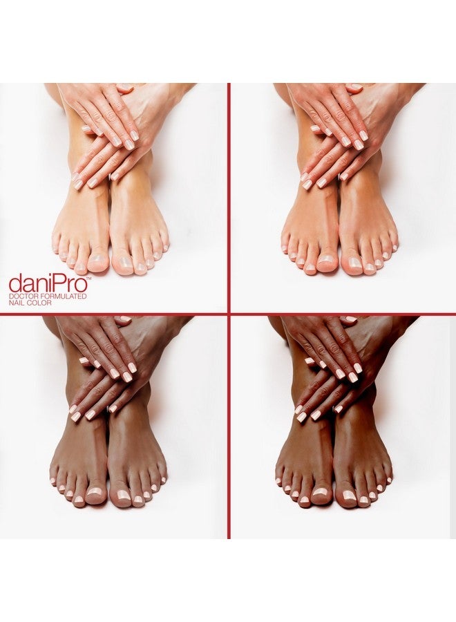 DaniPro Doctor-Formulated Nail Recovery, 0.5 Oz - Nail Strengthener Base Coat With Undecylenic Acid, Biotin & Vitamins - Nearly Invisible Satin Finish Base Coat - Nail Hardener For Damaged Nails - Image 4