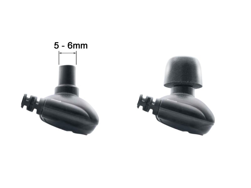 Klowcok Memory Foam Replacement Earbud Tips for KZ ZS10 Pro X ZSN, Sennheiser IE 200, TV Headset, IEM Earphones, in Ear Headphone Tips. 3 Pairs-Small/Medium/Large, Black - Image 3