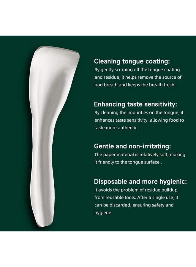 Dr.Emma Dr. Emma Tongue Scraper, 120 Count, Disposable Tongue Cleaner for Adults, Paper Hygienic Scraper, Clean Tongue, Promote Fresh Breath (Pack of 2) - Image 4