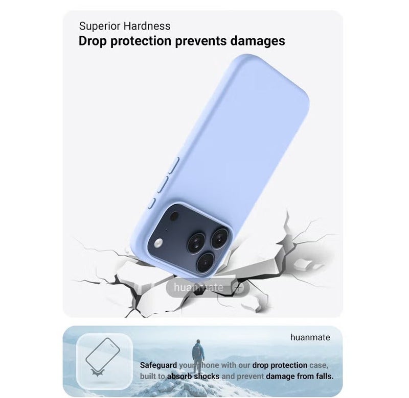 Premium silicone iPhone 17 Pro Max case – Stylish protection with a slim design and soft touch, scratch and slip resistance. Full protection silicone case with a modern design. - Image 3
