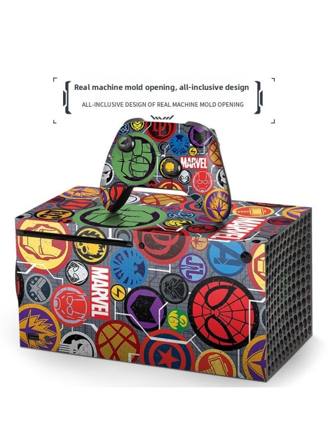 Loquat Applicable To Microsoft Xbox Series X Home Game Machine Protective Film Handle Accessories Film National Style Scratch-resistant-Color:Custom Images - Image 3