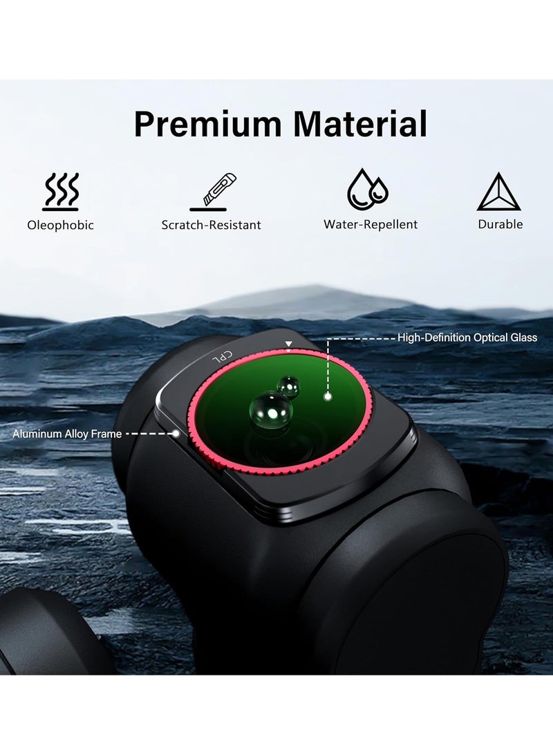STARTRC Pocket 3 CPL Filter, Magnetic Lens Filter Compatible for DJI Osmo Pocket 3 Creator Combo-Aluminum Version - Image 5