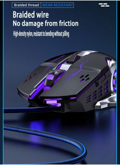 أولا ماوس الألعاب السلكي LED بصري USB السلكي  - Image 4