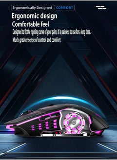 أولا ماوس الألعاب السلكي LED بصري USB السلكي  - Image 5
