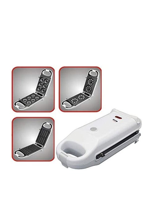 Donut Square Waffle and Biscuit Maker 3 in 1 Home Master HM-855