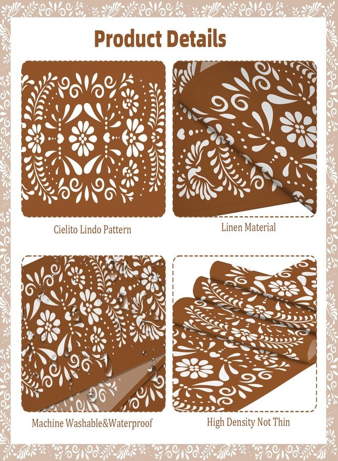 KERINGO 6 PCS Mexican Table Runner 71 x 13'' Cielito Lindo Table Runner Cielito Lindo Baby Shower Party Decoration Mexico Home Decor for Mexican Wedding Birthday Party Supplies - Image 4