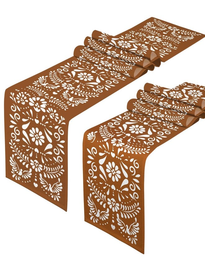 KERINGO 6 PCS Mexican Table Runner 71 x 13'' Cielito Lindo Table Runner Cielito Lindo Baby Shower Party Decoration Mexico Home Decor for Mexican Wedding Birthday Party Supplies - Image 1