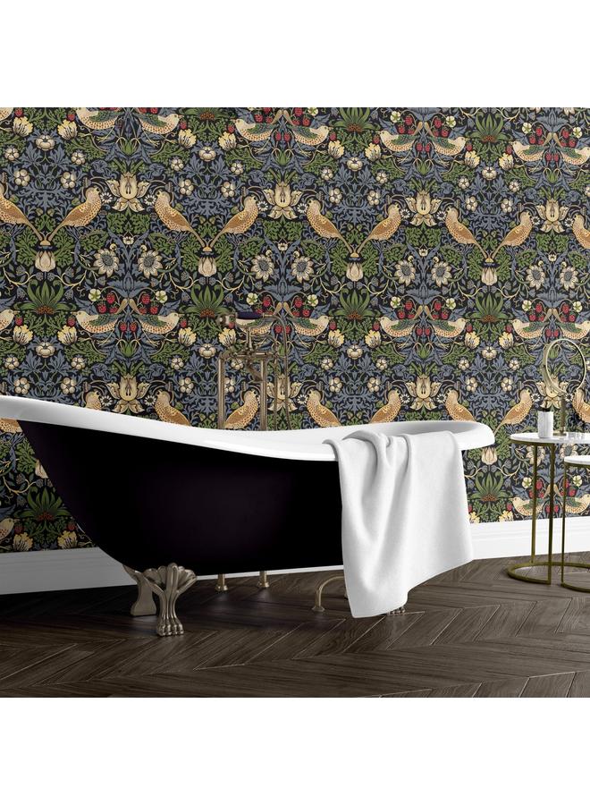 Bluejw Best-selling Home And Abroad Living Room Background Removable Wallpaper Green Plant Flower And Bird Figure Seamless Self-adhesive Wallpaper RW357-358 - Image 5