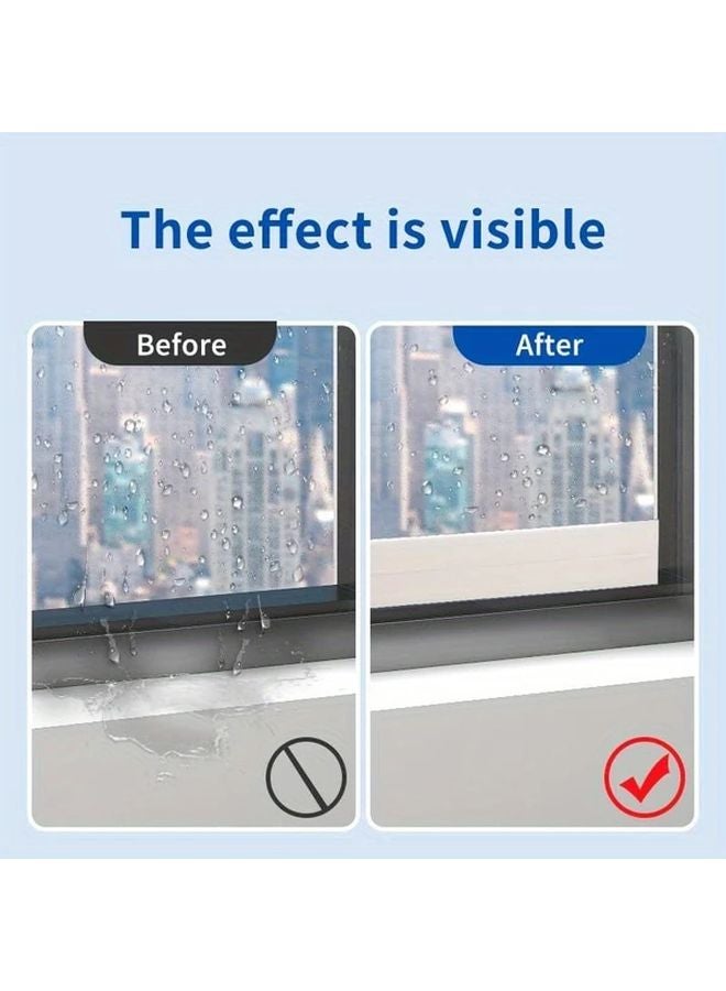 White Waterproof Condensation Resistant Window Tape 1 18 x78 74 Synthetic Rubber Sealant Strip Indoor Outdoor - Image 5