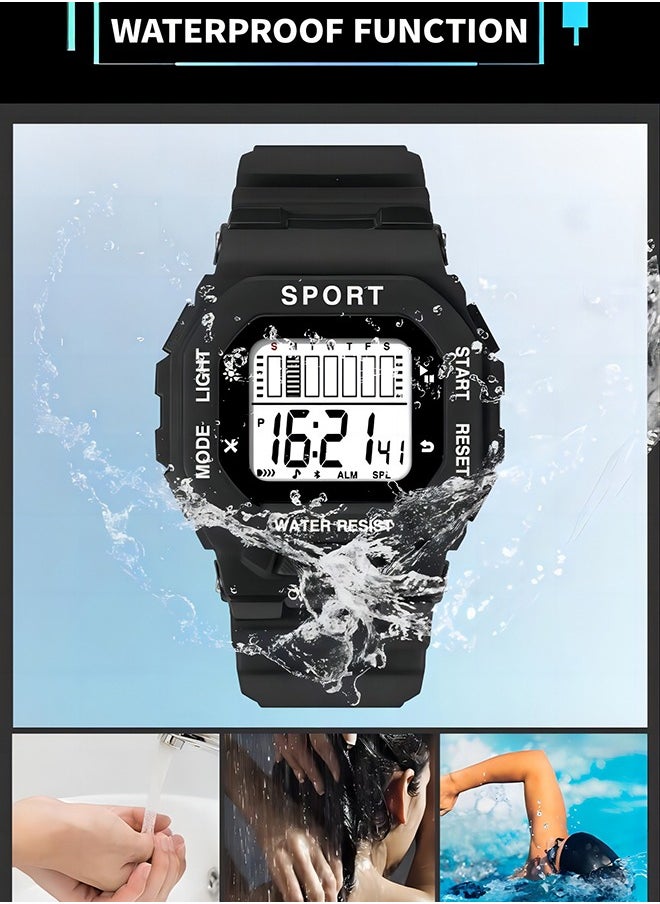 Generic - Kids Multifunction Sports Water Resistant Digital Watch Multicolour - Image 1