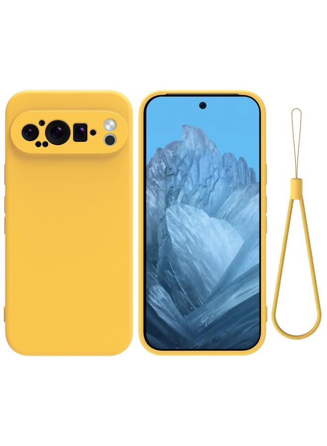 اس-توب جراب لهاتف Google Pixel 9 Pro XL مصنوع من السيليكون السائل المقاوم للصدمات بلون نقي - Image 1