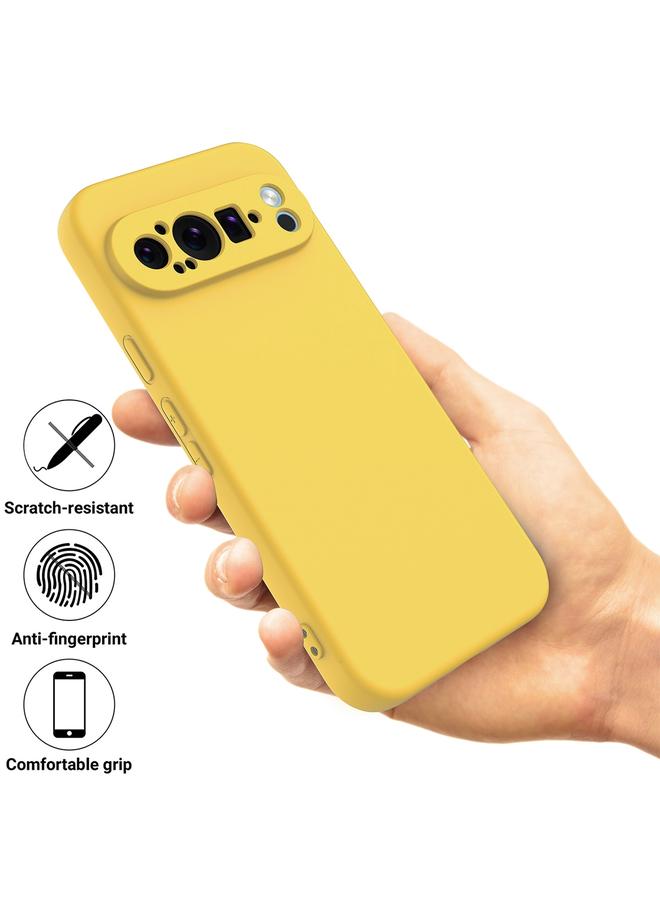 اس-توب جراب لهاتف Google Pixel 9 Pro XL مصنوع من السيليكون السائل المقاوم للصدمات بلون نقي - Image 2