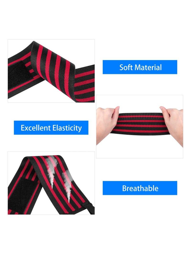Excefore - Wrist Wraps,18" Lifting Wrist Support with Heavy Duty Thumb Loop Can Prevent Wrist Strains and Sprains During Exercise, for Men and Women, Strength Training, Bodybuilding, Weight Lifting - Image 1