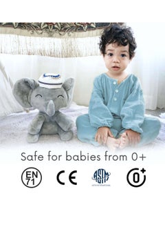 Mommy Yasmin Mommy Yasmin - Soothe & Talking Kufi Elephant | Surah & Dua | Interactive + Sensory + Relaxing | Remote | for Baby + Toddlers + Kids  - Image 5